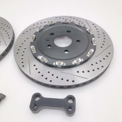 Rear Cast Iron Brake Disc 355*22 Drilled Slot For Volkswagen Golf 7R